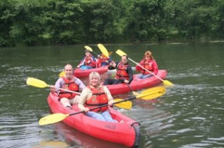 Piragüismo en pareja 